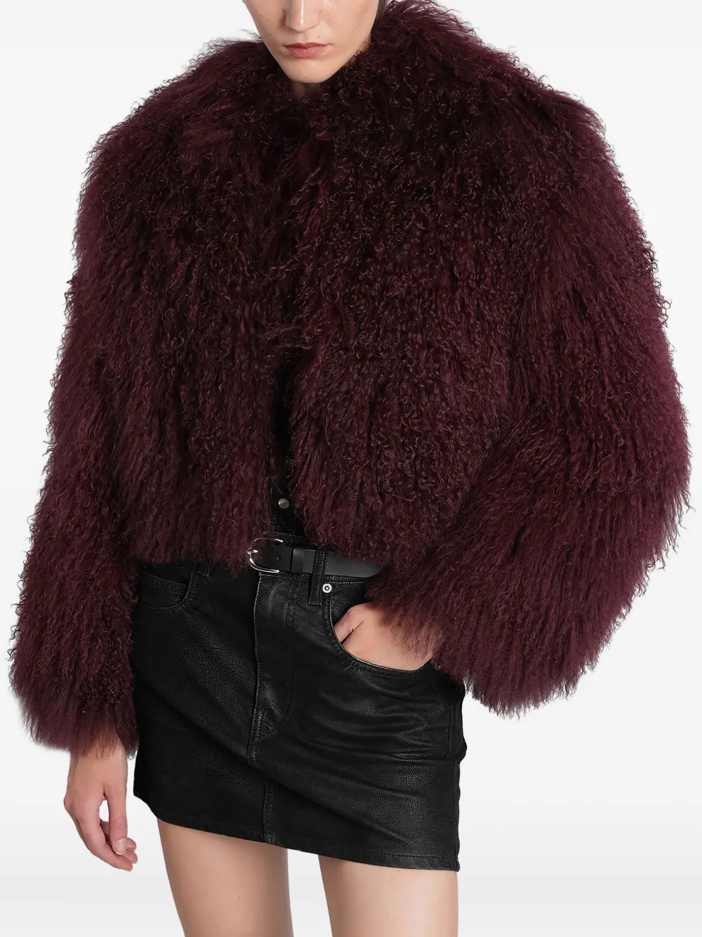 Salvatore Santoro shearling jacket | Red | Image 1