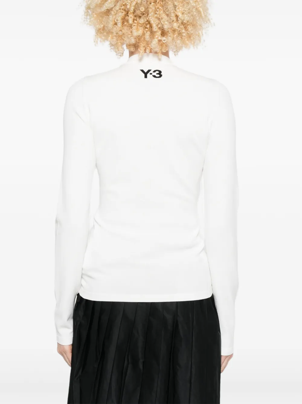 Y-3 T-shirt met gestreept detail Wit