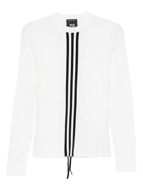 Y-3 stripe-detail long-sleeve T-shirt