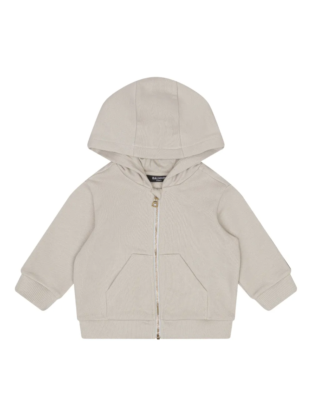 Balmain Kids zip-up hoodie - Neutrals