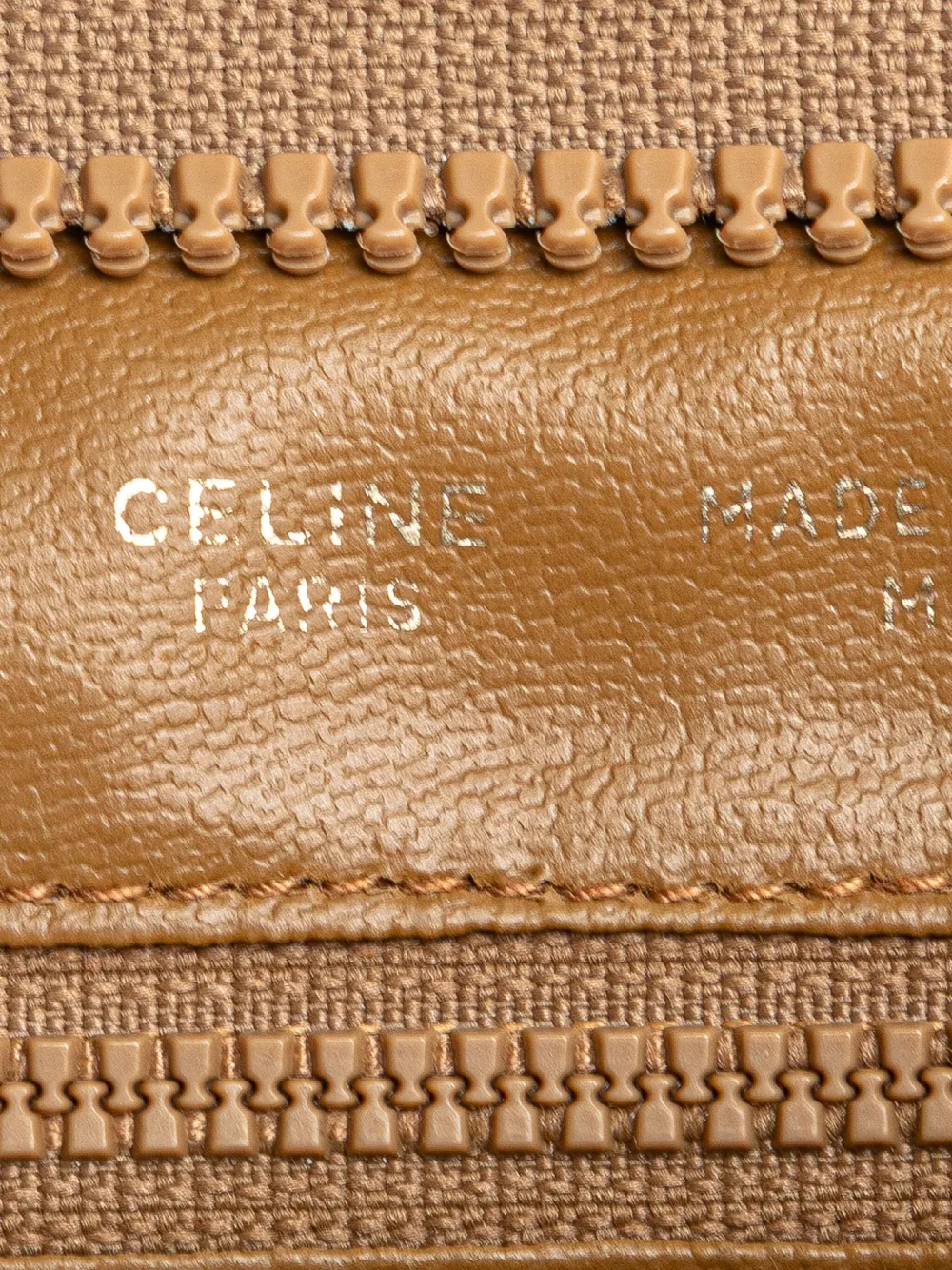 Pre-owned Celine 2007 Macadam Coated Canvas Clutch Bag In Brown