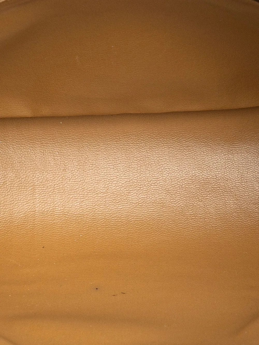 Pre-owned Celine 2007 Macadam Coated Canvas Clutch Bag In Brown
