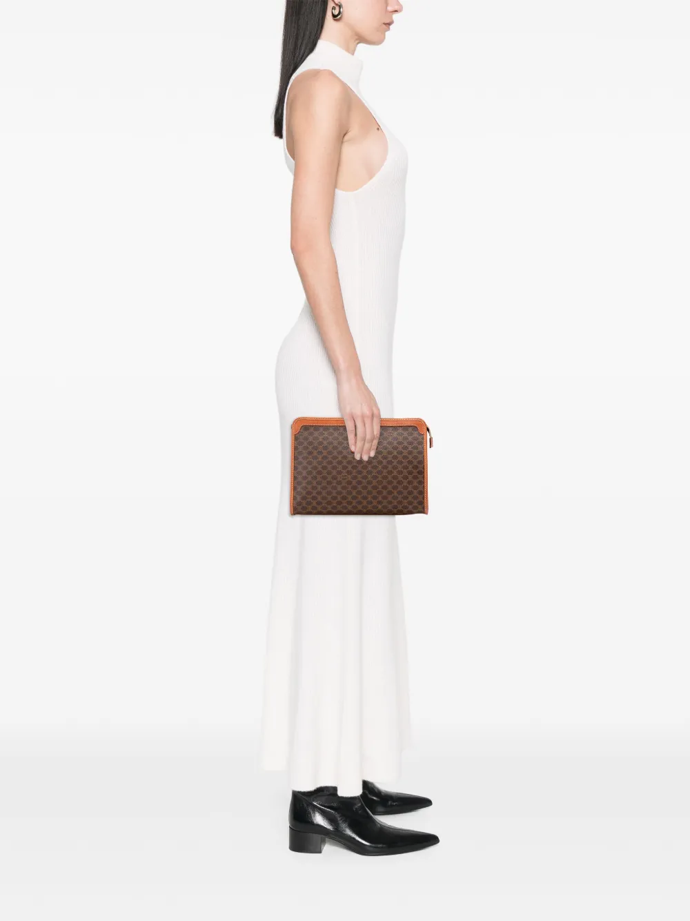 Celine Pre-Owned 2007 Macadam Coated Canvas clutch bag | Pre-Owned | Image 2