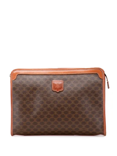 Céline Pre-Owned 2006 Macadam Coated Canvas clutch bag