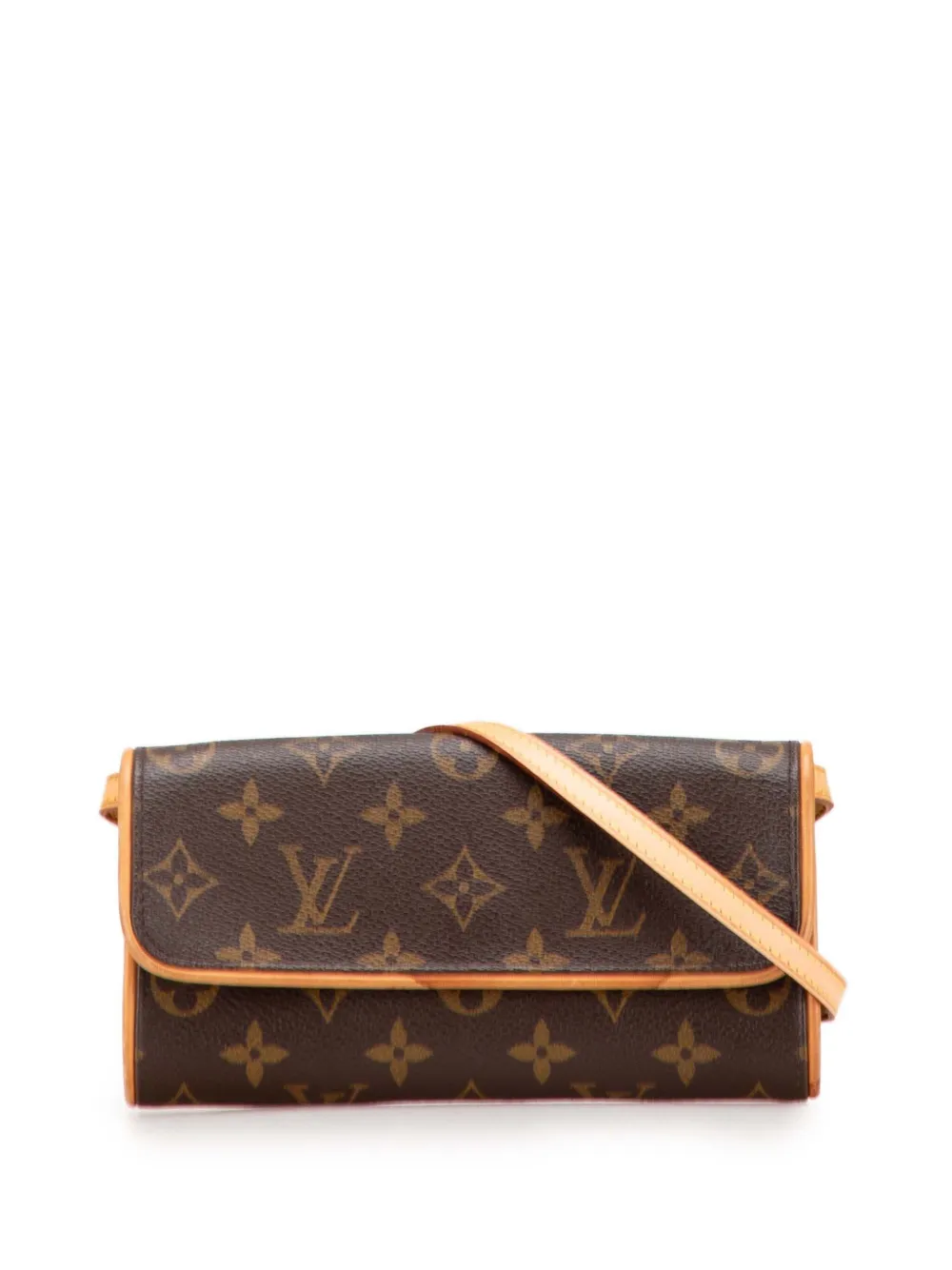 Louis Vuitton Pre-Owned 1999 モノグラム ポシェットツイン PM ショルダーバッグ - ブラウン Louis Vuitton Pre-Owned 1999 モノグラム ポシェットツイン PM ショルダーバッグ - ブラウン
