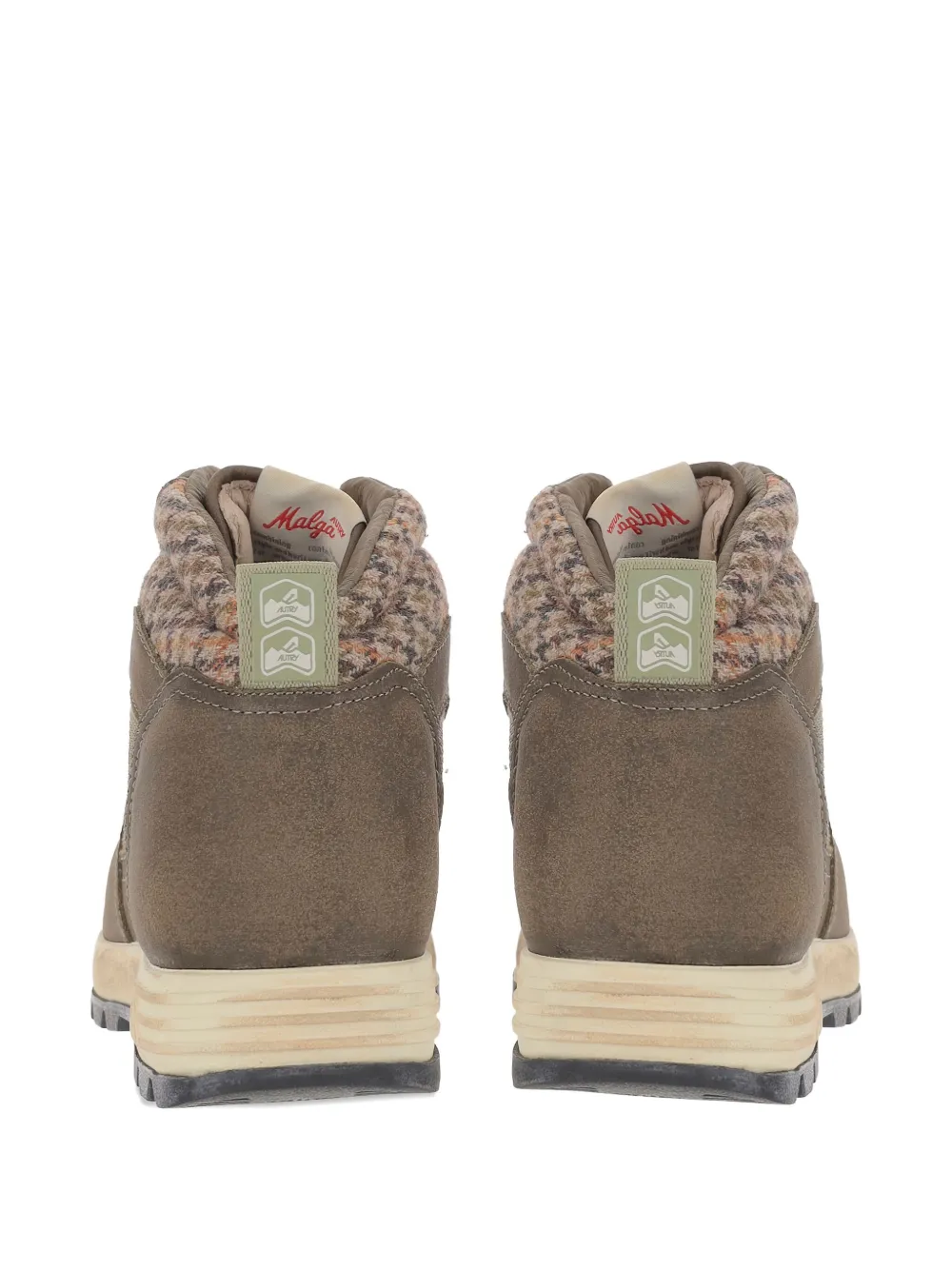 Autry Laarzen met pied-de-poule vlak Beige