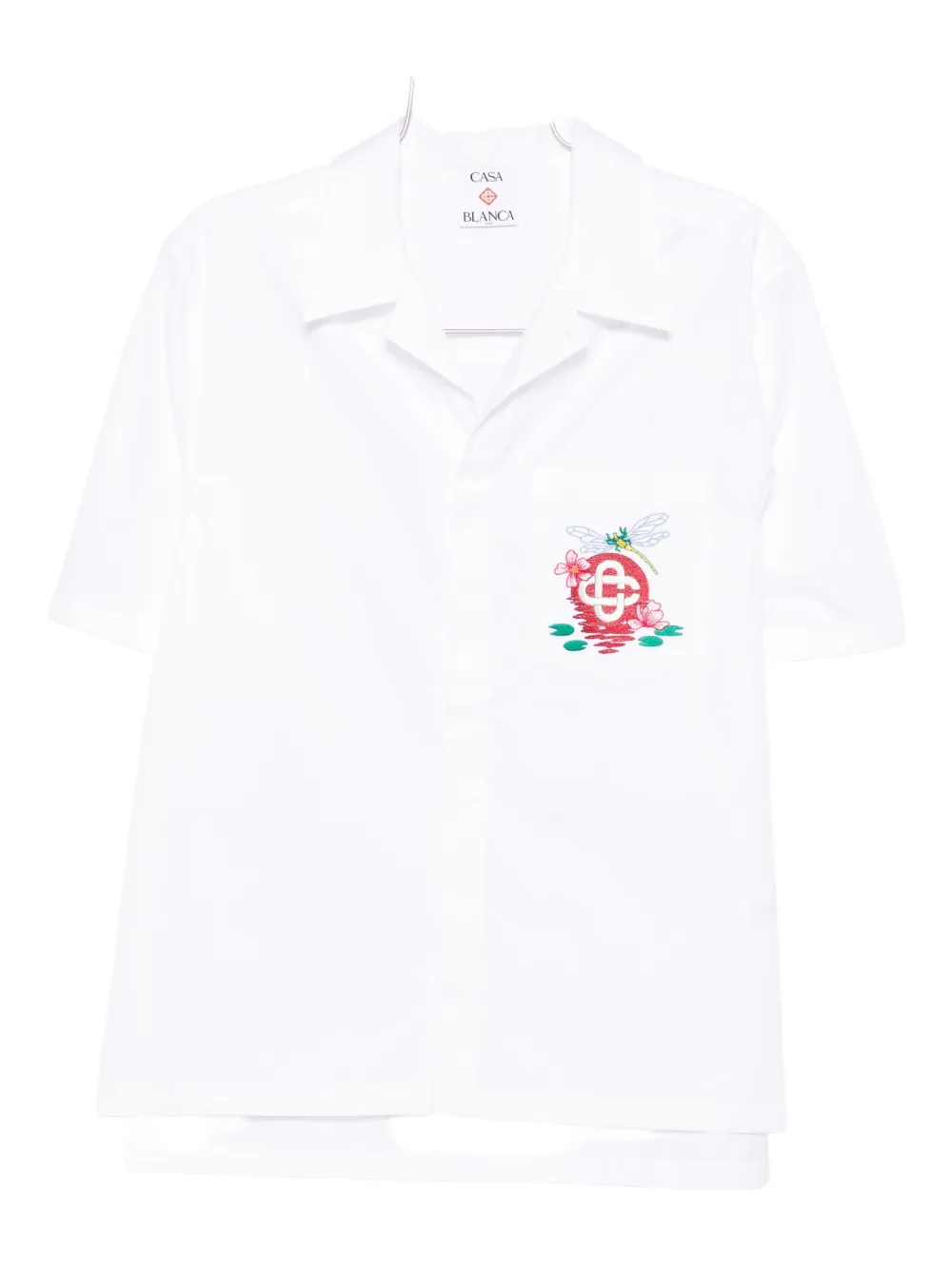 Casablanca Multicolour Cotton Shirt With Stylish Design In White