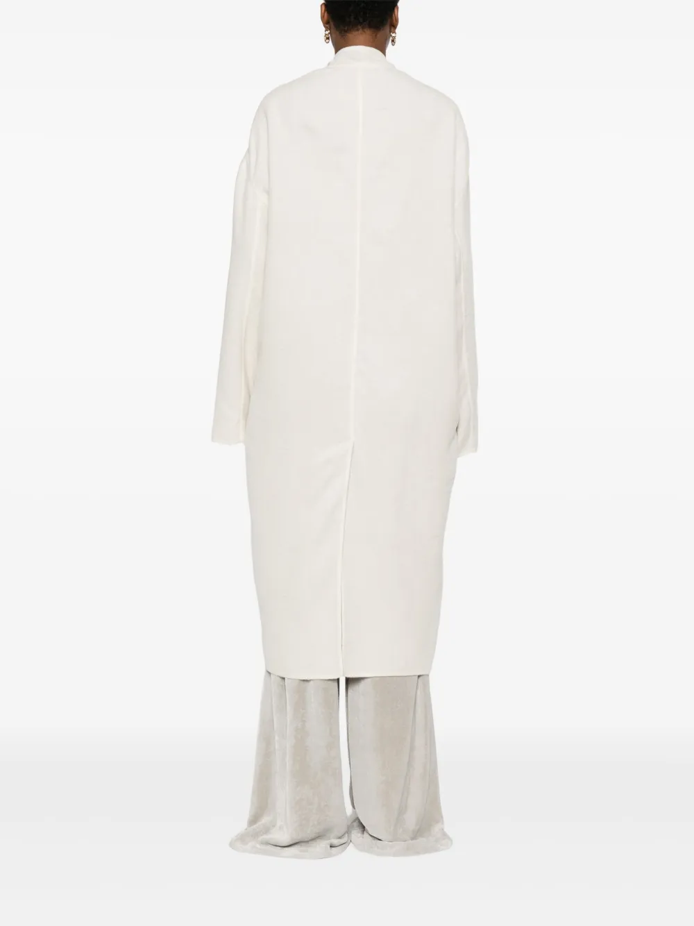 Rick Owens Asymmetric-overlap Jacket In Neutral