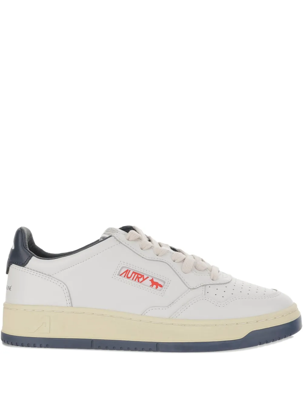 Autry leather low-top sneakers White