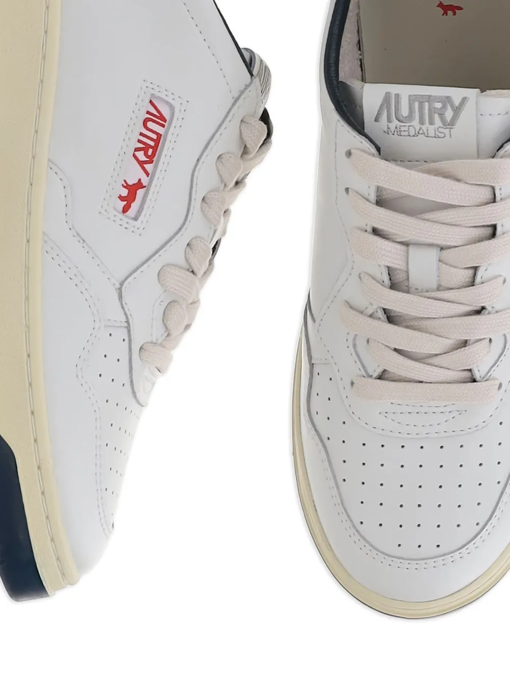 Autry leather low-top sneakers White