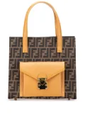 Fendi Pre-Owned 20th Century Zucca Canvas Front Pocket Tote satchel - Brown