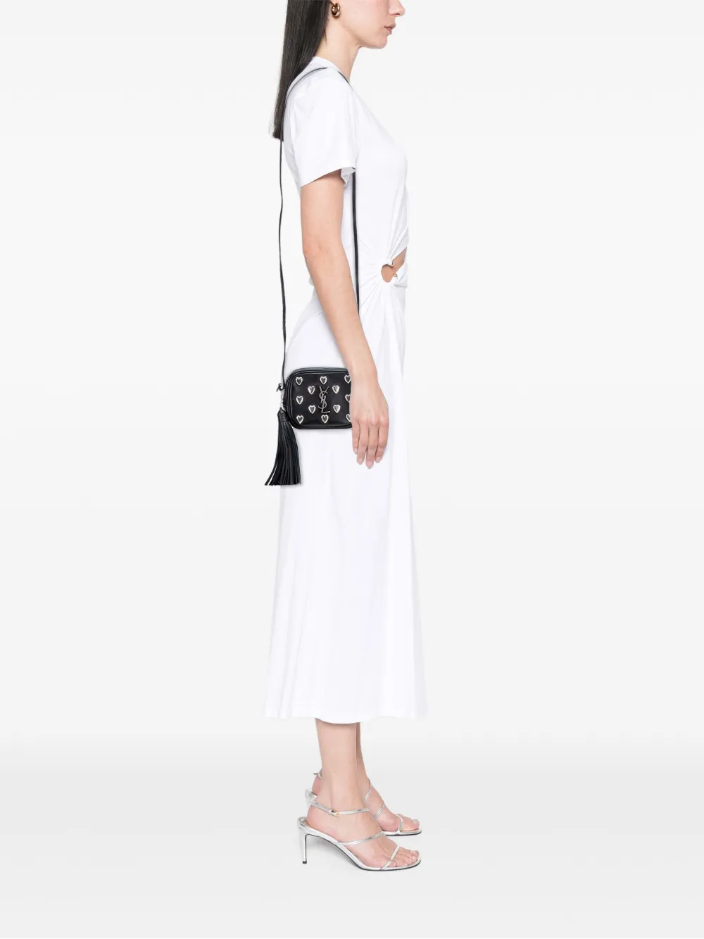 Saint Laurent Pre-Owned 2016 Studded Calfskin Monogram Heart Blogger crossbody bag | Pre-Owned | Image 2