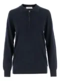 arch4 half-zip polo-neck sweater - Blue