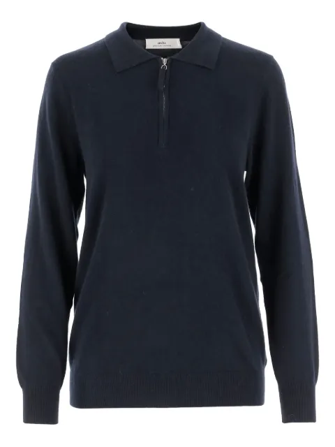 arch4 half-zip polo-neck sweater