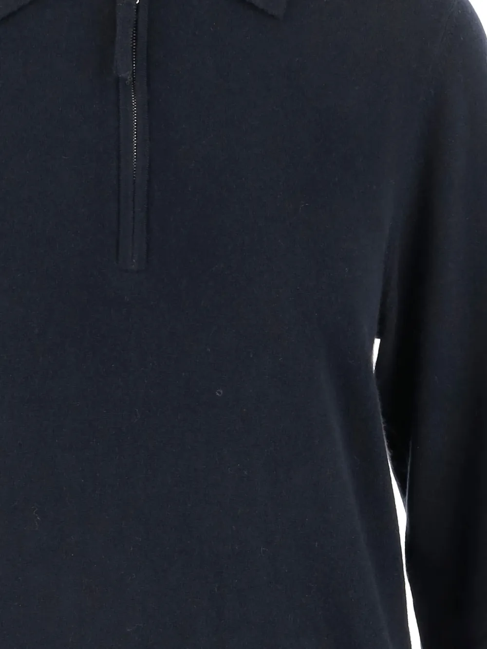 arch4 Trui met halve rits en polokraag Blauw