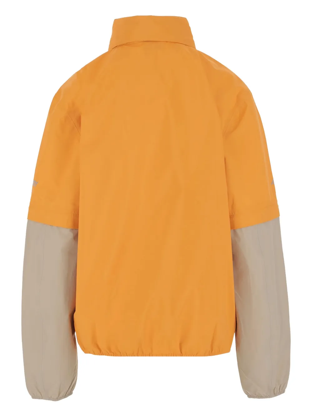 Autry Two-tone Zip-front Jacket In Orange