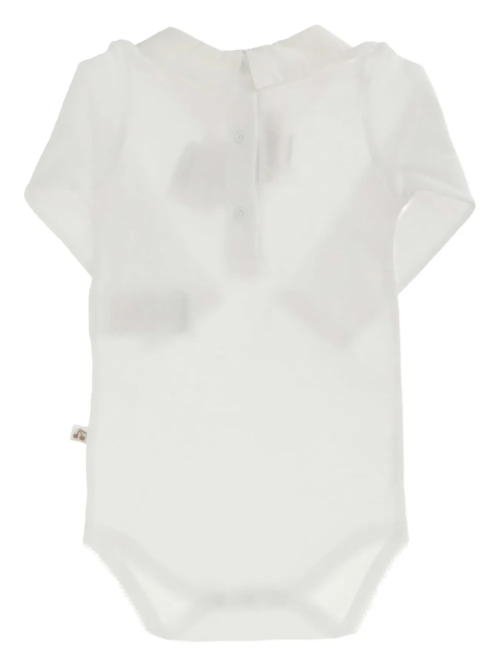 Bonpoint Romper met geborduurd logo - Wit