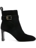 LIU JO 88mm logo-detail boots - Black