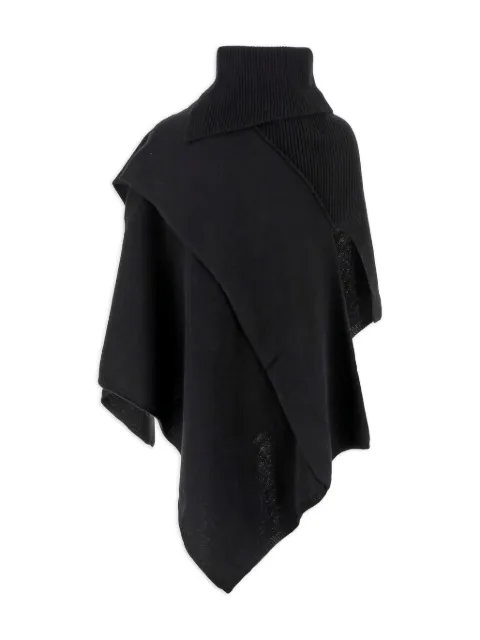 Niccolò Pasqualetti turtleneck ribbed-knit poncho