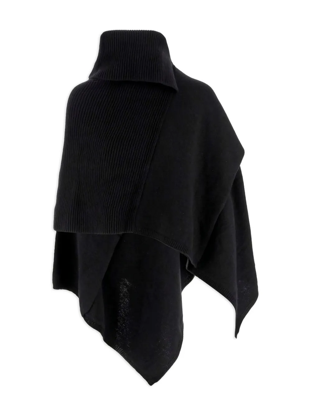 Niccolò Pasqualetti turtleneck ribbed-knit poncho | Capes | Image 2