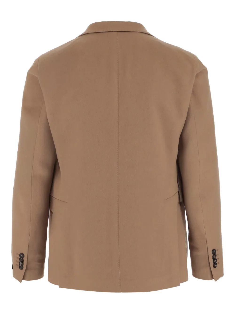 Tagliatore Single-breasted Cashmere Jacket In Brown