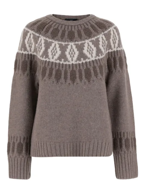 arch4 fairisle crew-neck sweater