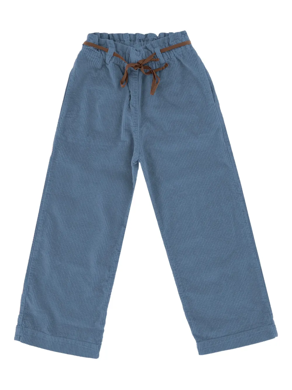 Babe And Tess ribbed-velvet trousers | Blue | Image 1
