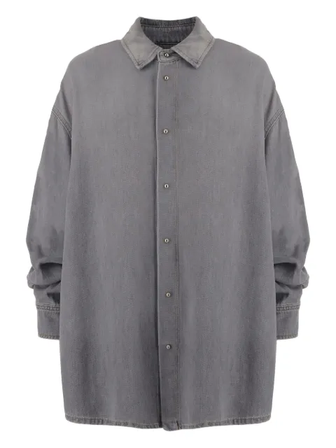 DARKPARK gathered-sleeve denim shirt