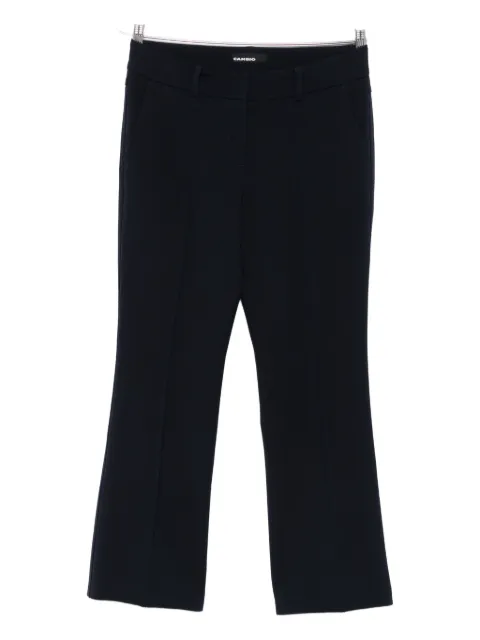 Cambio pleated belt-loops trousers