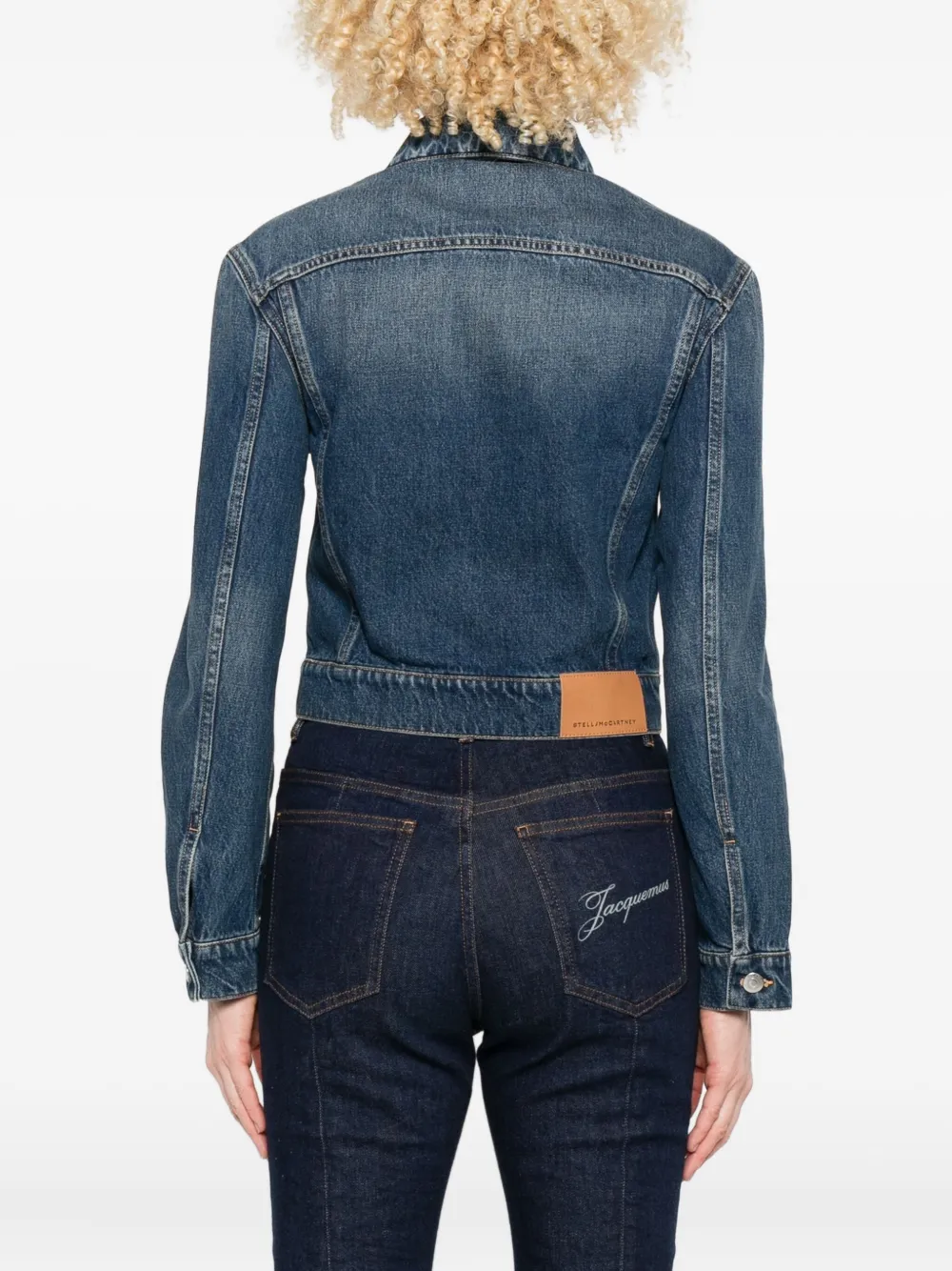 Stella McCartney Denim jack Blauw