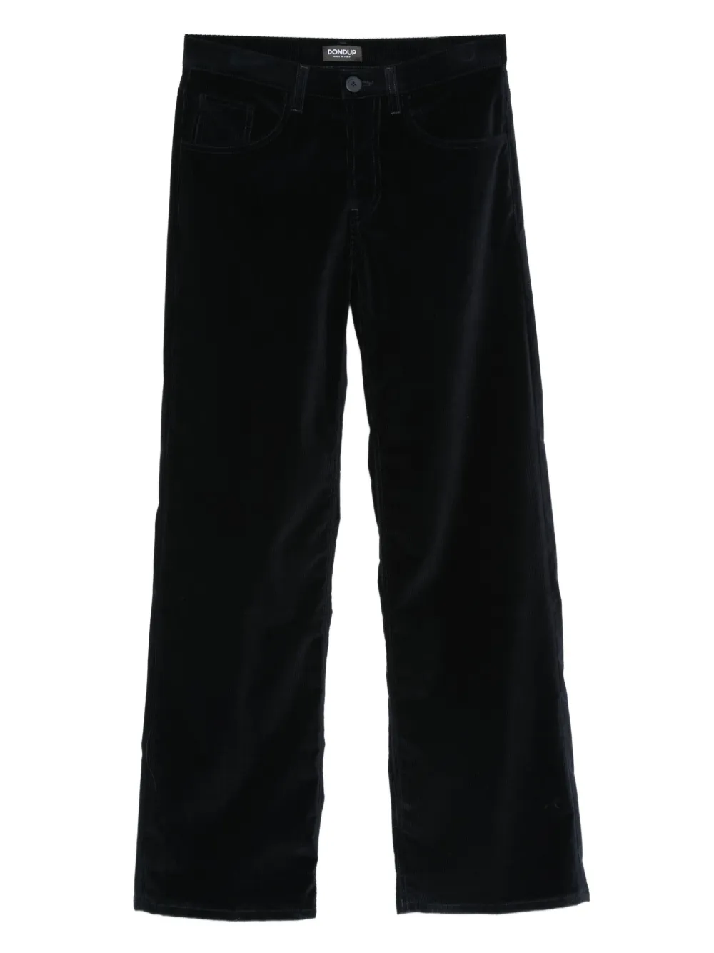 DONDUP velvet straight-leg trousers | Blue | Image 1