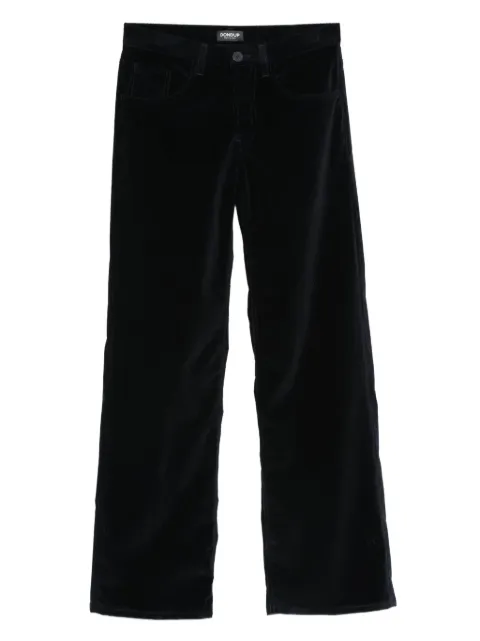 DONDUP velvet straight-leg trousers