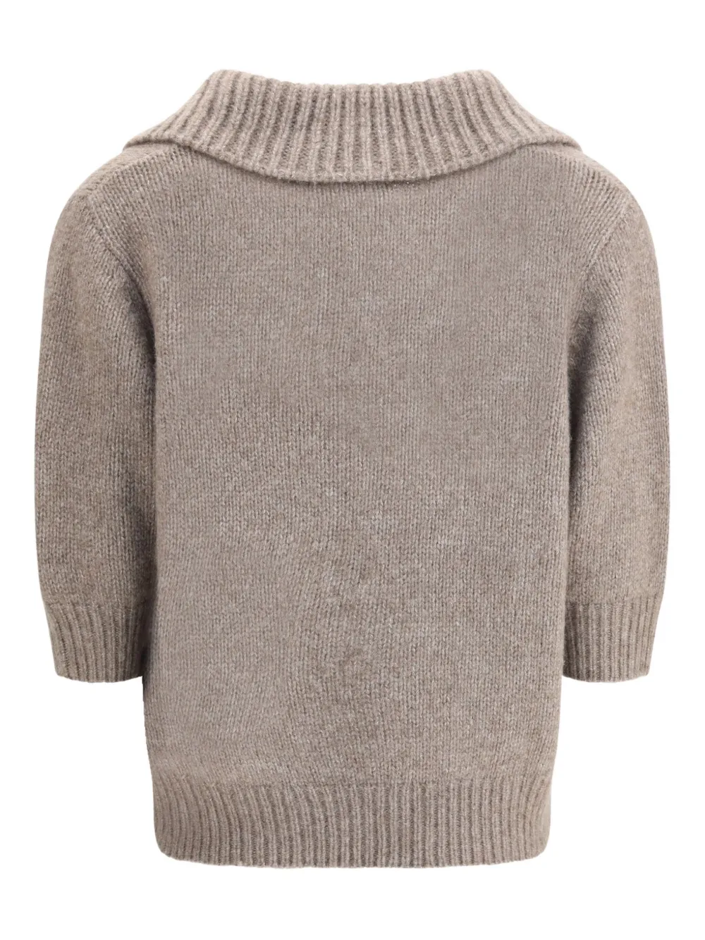 Lisa Yang polo-neck half-sleeve sweater | Knitted Sweaters | Image 2