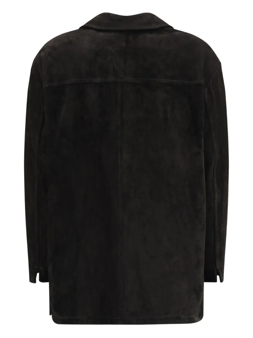 Salvatore Santoro Button-fastening Leather Jacket In Brown