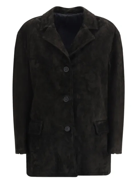 Salvatore Santoro button-fastening leather jacket