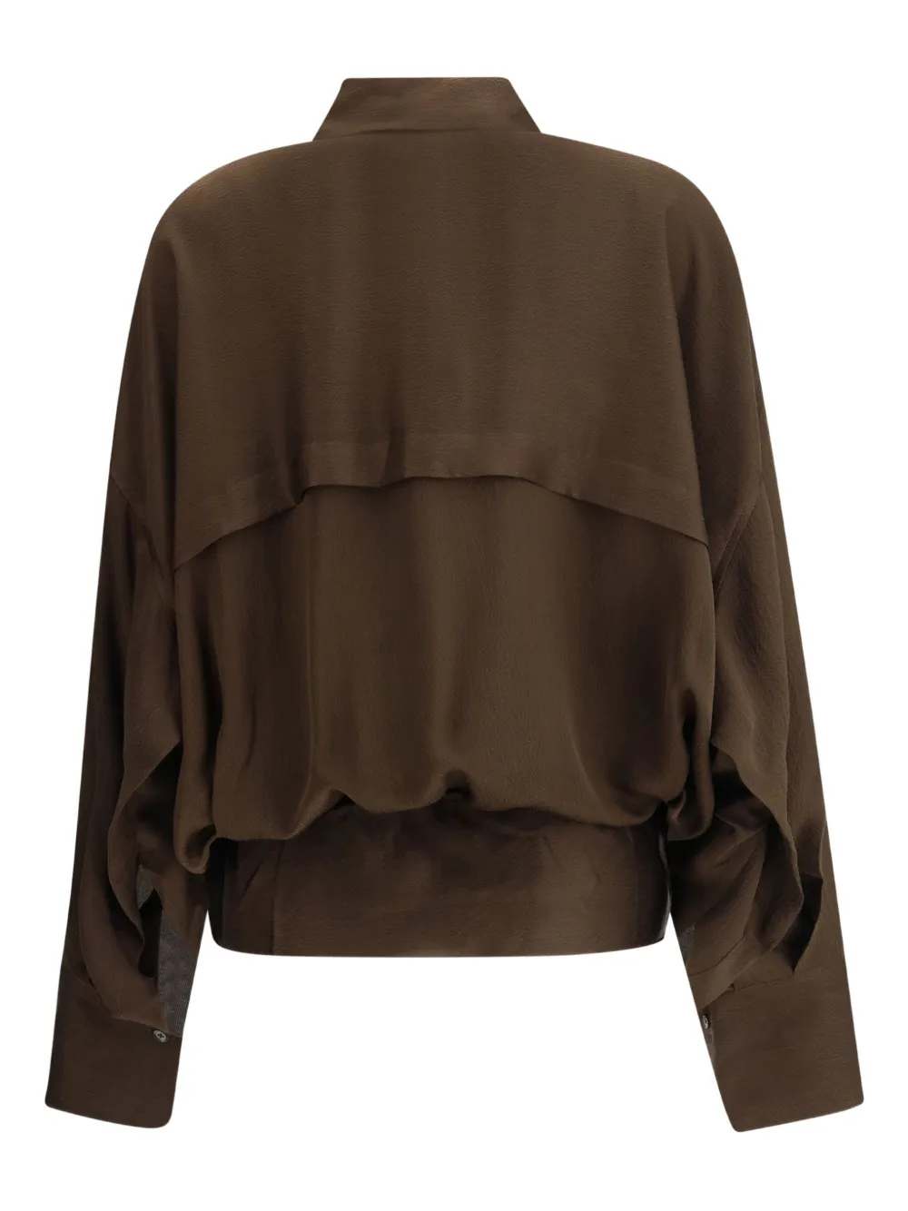 Petar Petrov Peplum Blouse In Brown