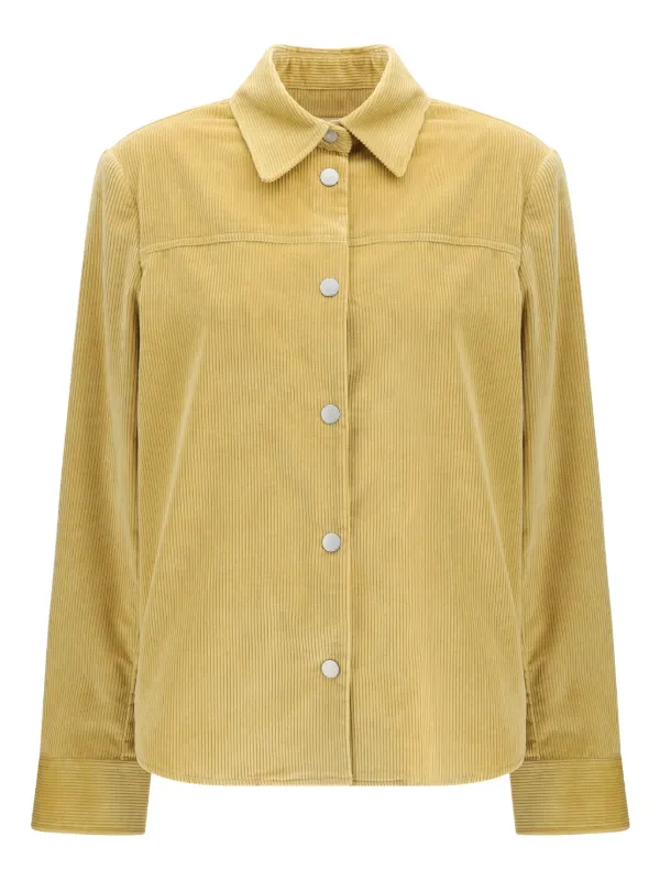 Jacob Cohën Corduroy Button-fastening Shirt in Yellow