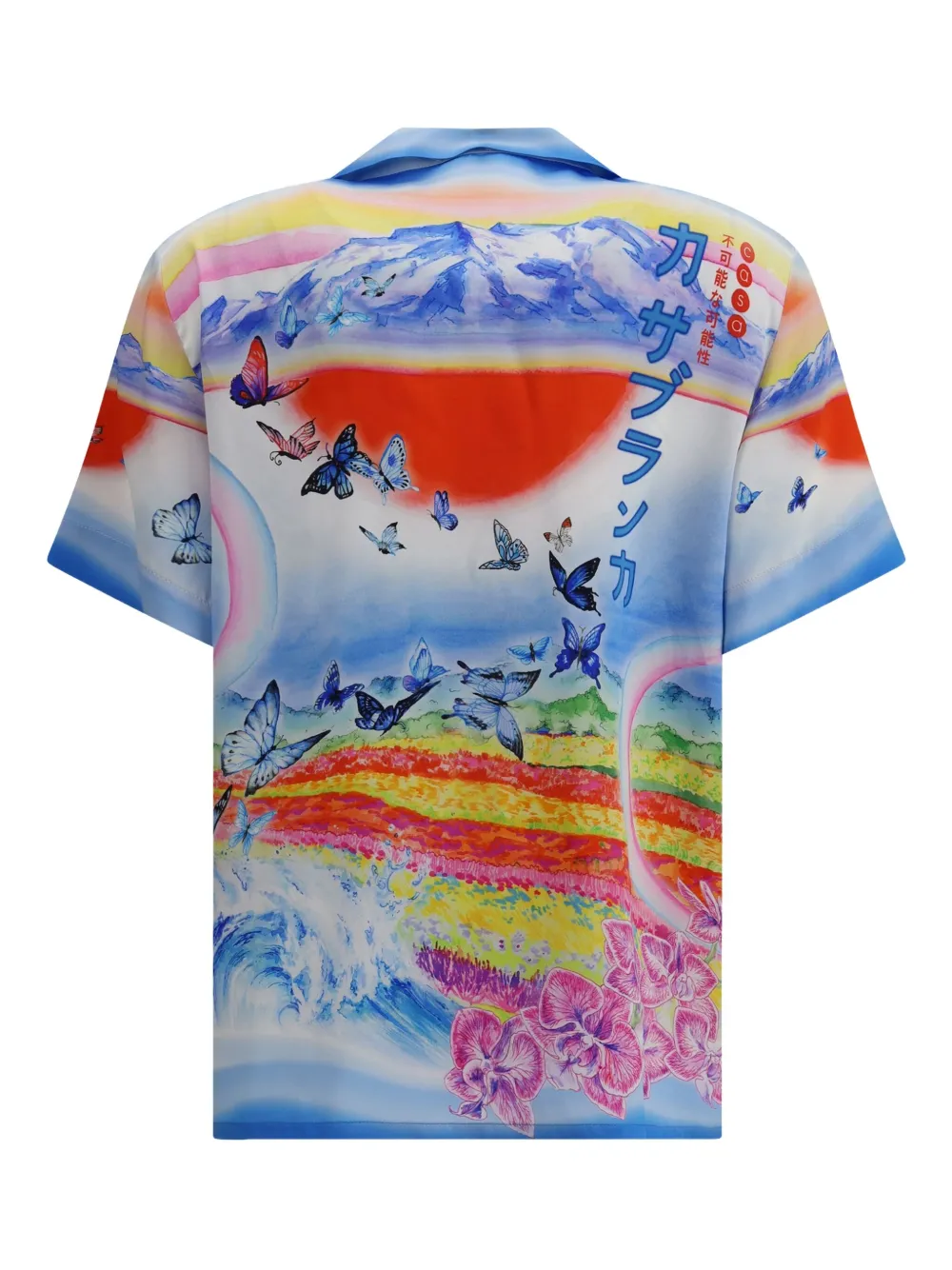 Casablanca graphic-print shirt - Blauw
