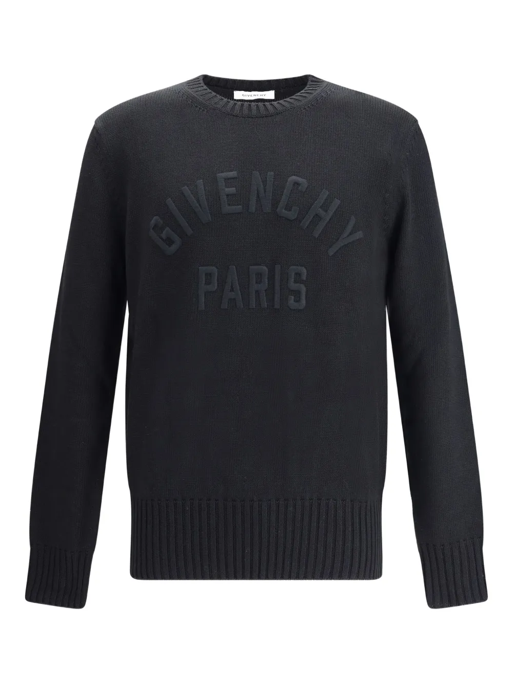 Givenchy embossed-logo crew-neck sweater | Black | Image 1