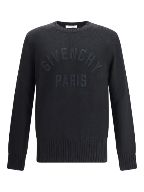 Givenchy embossed-logo crew-neck sweater