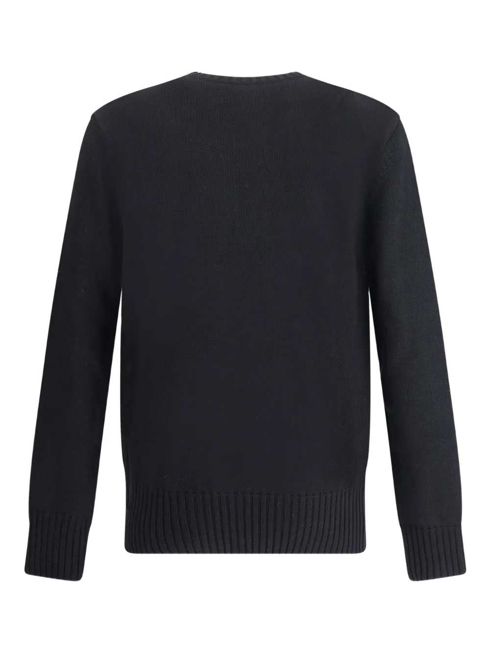 Givenchy Trui met logo-reliëf en ronde hals - Zwart