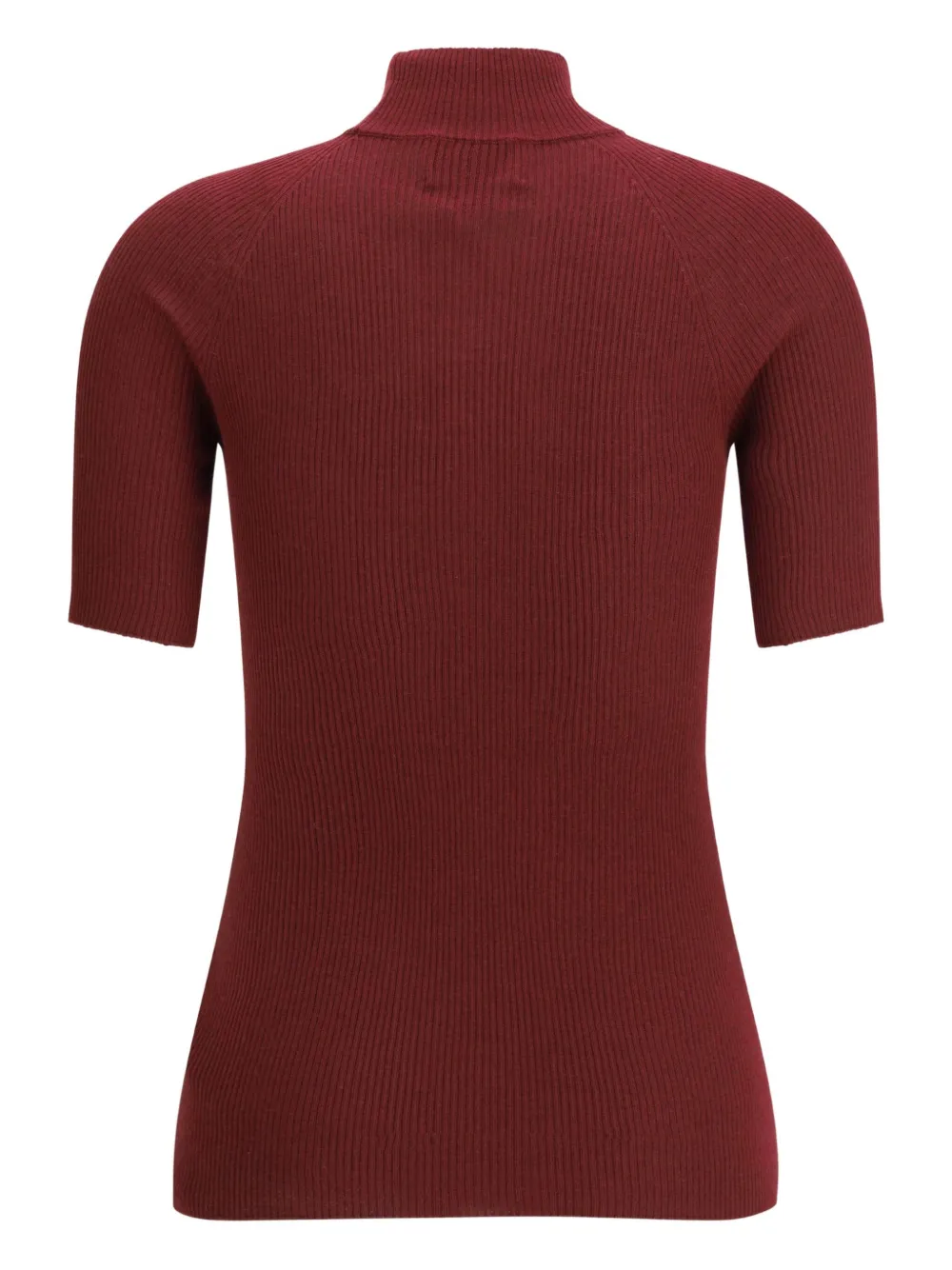 Sa Su Phi Ribbed Knit Top In Red