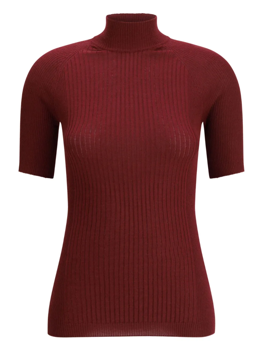 Sa Su Phi Ribbed Knit Top In Red
