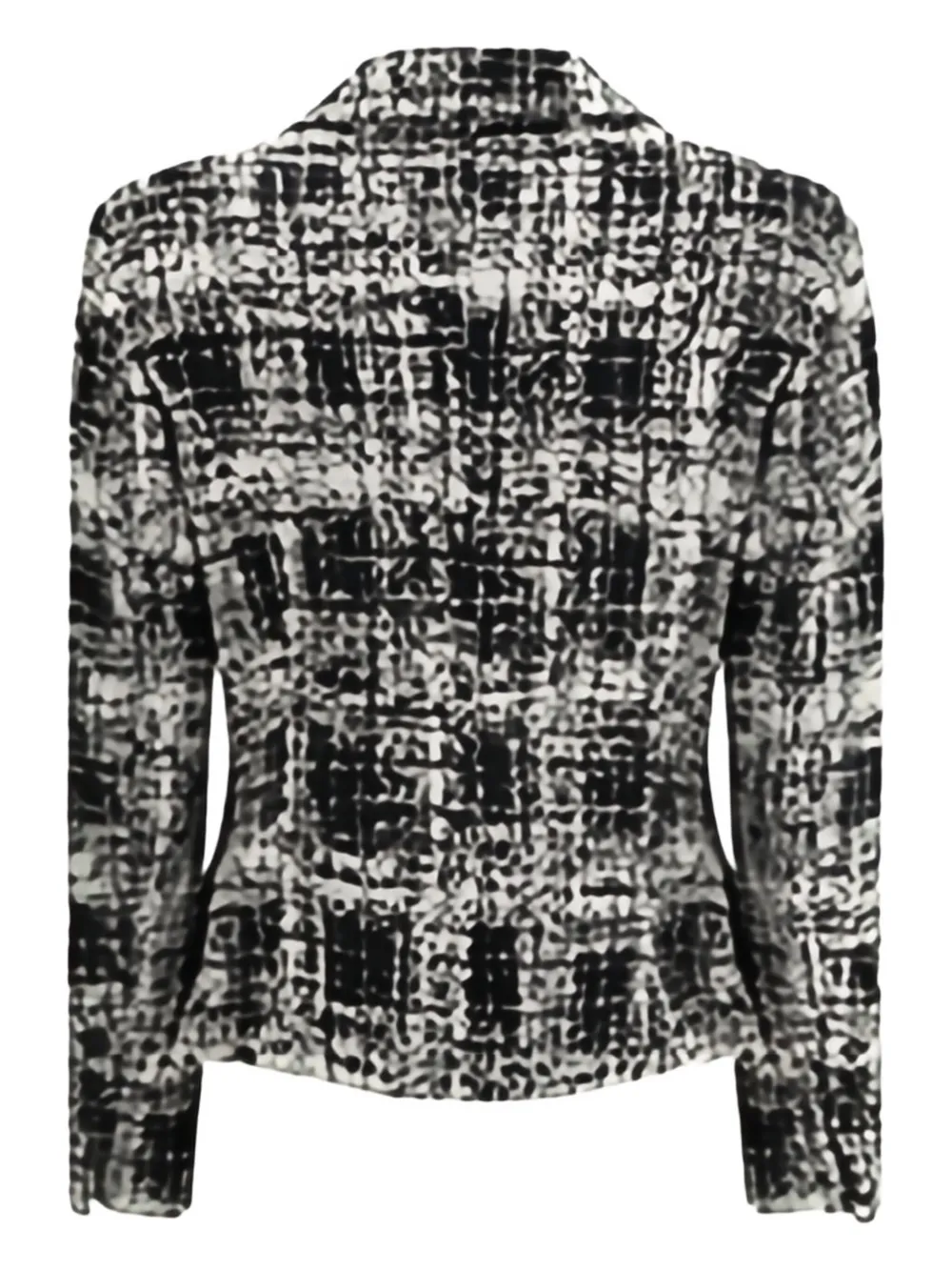 Sara Roka abstract-check button jacket | Fitted Jackets | Image 2