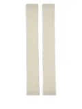 SA SU PHI ribbed silk gloves - Neutrals