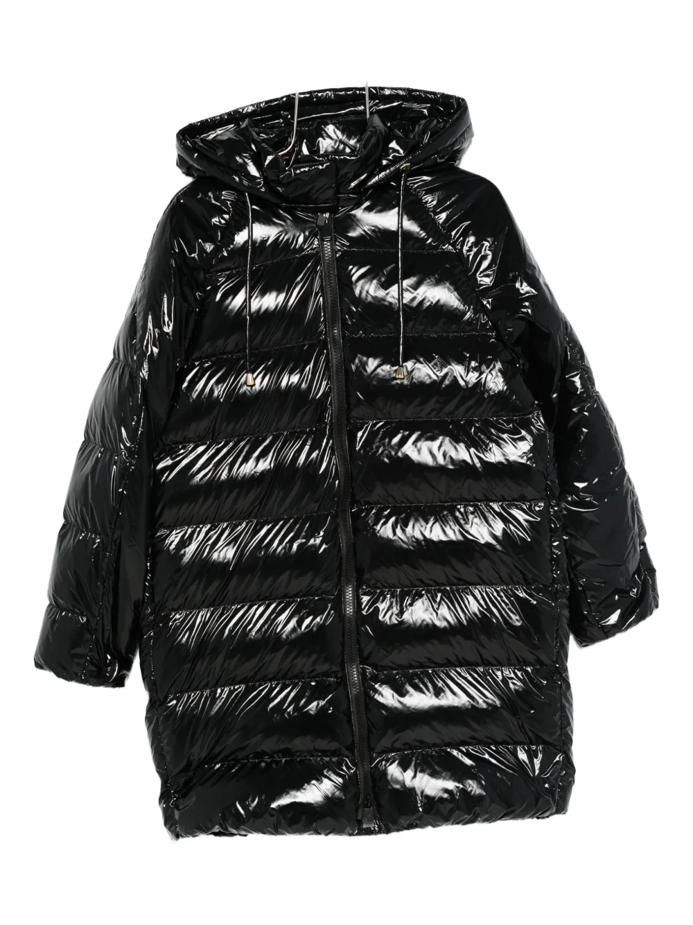 PINKO hooded-quilted coat | Black | Image 1