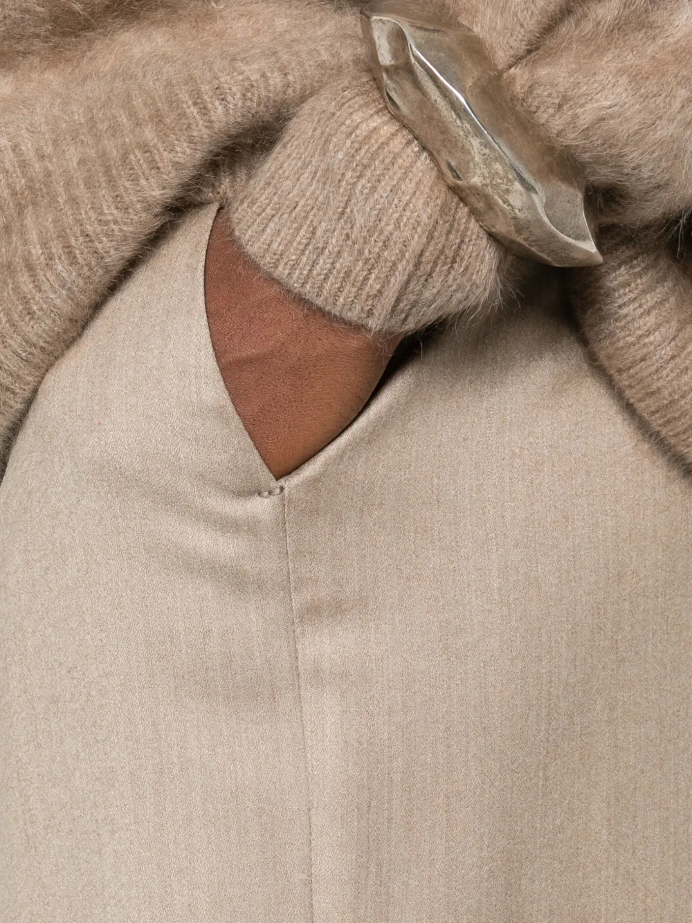 Berwich Patrizia straight broek Beige