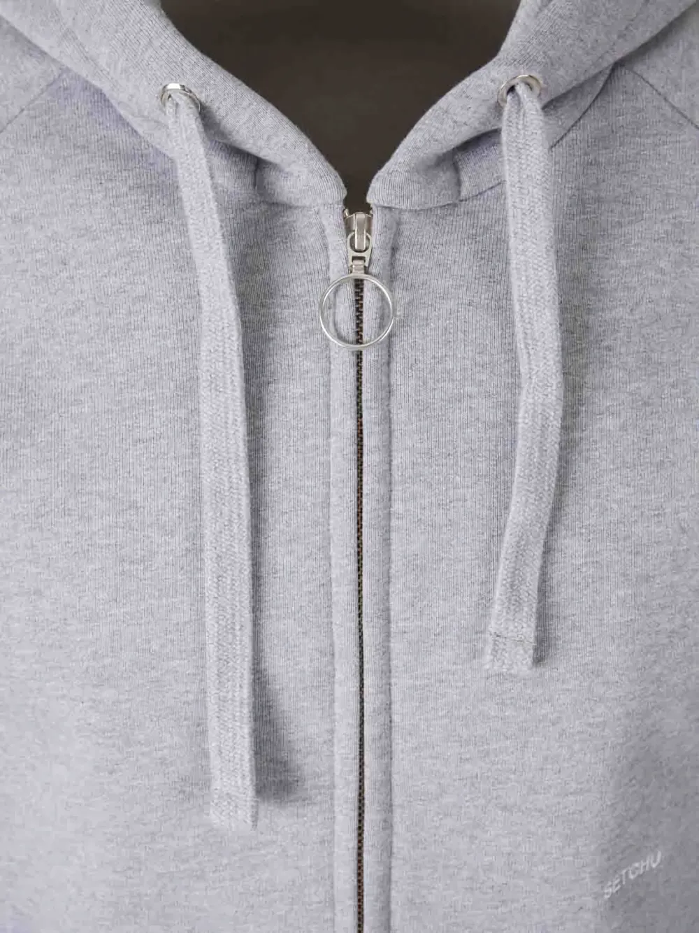  Setchu Embroidered-logo Hoodie - Grey 