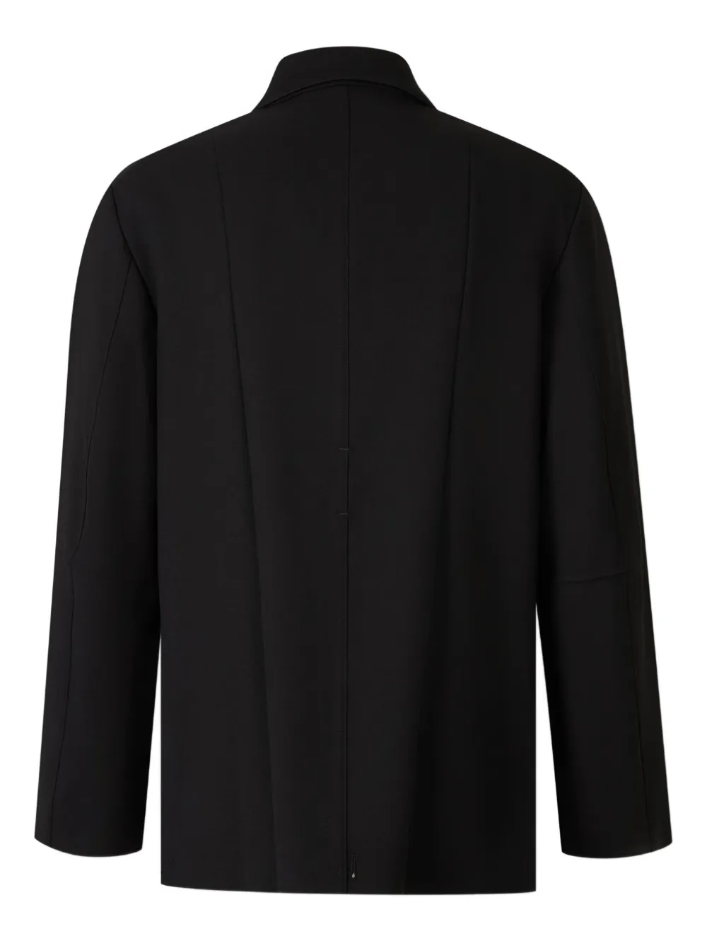 Setchu Virgin-wool Shirt Jacket In Black