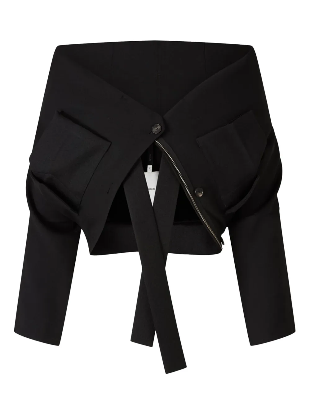 Setchu Virgin-wool Shirt Jacket In Black